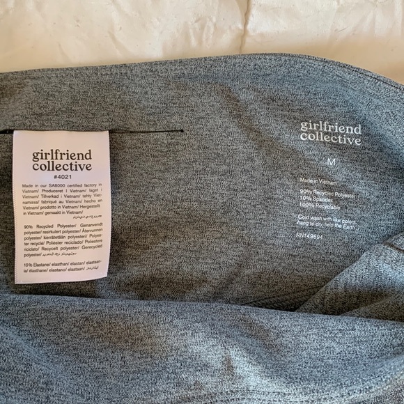 Girlfriend Collective grey, soft leggings, size small - Picture 2 of 5